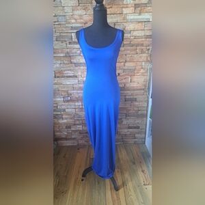 Elegant Blue Maxi Dress